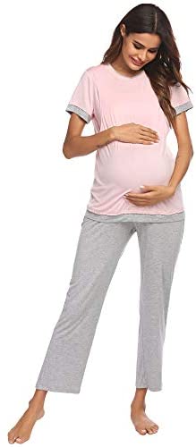 Women's Nursing Pregnancy Breastfeeding Loungewear Set