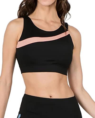 Women's Low Impact Breathable Stretchy Padded Sports Bra Workout Fitness Running Yoga Tanks