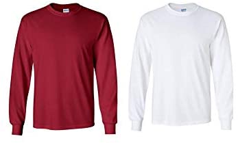 Gildan Heavy Cotton 100% Cotton Long Sleeve T-Shirt.