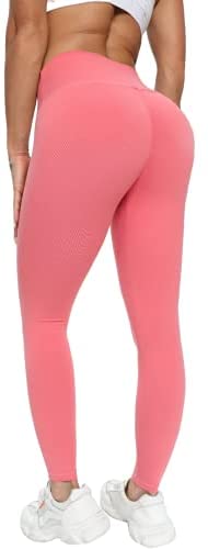 Womens Tiktok Butt Liffting Leggings, Scrunch Butt High Waist Yoga Pants Tummy Control Compression Booty Lift Tights
