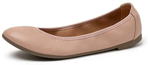 katliu Women Comfort Flats Round Toe Ballet Flats Slip on Walking Flat Shoes
