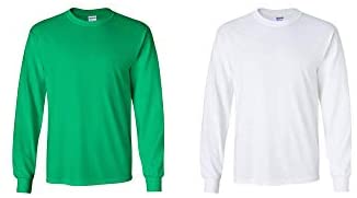 Gildan Heavy Cotton 100% Cotton Long Sleeve T-Shirt.