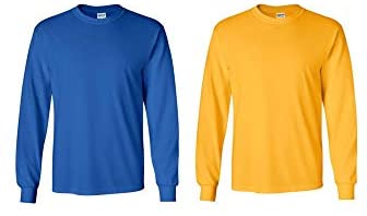 Gildan Heavy Cotton 100% Cotton Long Sleeve T-Shirt.