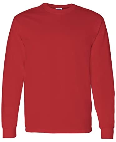 Gildan Heavy Cotton 100% Cotton Long Sleeve T-Shirt.