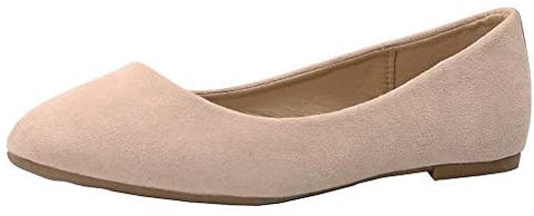 EETTARO Women's Classic Round Toe Ballet Flats Leather Low Heel Loafers Comfort Slip On Ballerina Flat Shoes