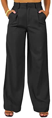 GAMISOTE Womens Wide Leg Dress Pants High Waisted Work Business Casual Flowy Trousers