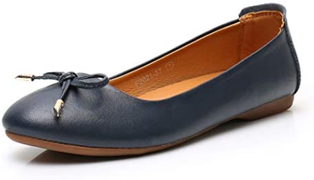 VenusCelia Women's Bowknot Ballet Dance Flat Shoe