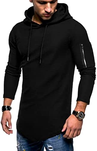 Men's Hoodies Sweatshirts Lightweight Gym Workout Long Sleeve Athletic Hoody