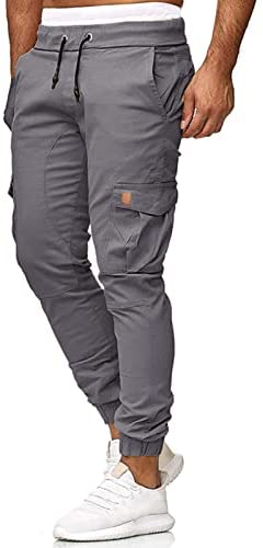 Mens Cargo Pants Athletic Fashion Joggers