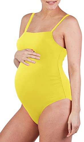 Zwurew One Piece Women's Maternity Swimsuit Retro Wrap Front Pregnancy Tankini Swimwear Beachwear