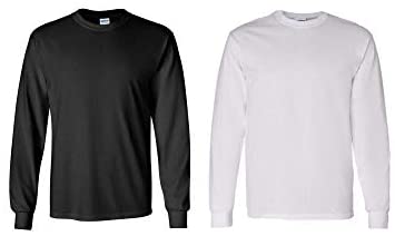 Gildan Heavy Cotton 100% Cotton Long Sleeve T-Shirt.