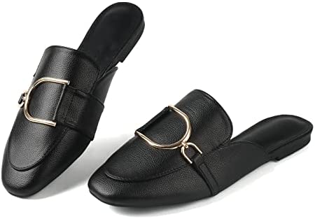 MUSSHOE Mules for Women Flats Comfortable Slip on Women Mules Shoes