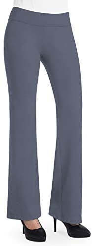 Women’s Slim Leg Petite Ponte Knit Stretch Skinny Comfort Fit Yoga Dress Pants