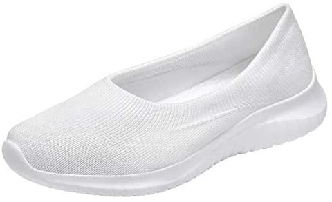 konhill Women's Tennis Walking Shoes Breathable Casual Work Slip-on Sneakers