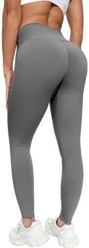 Womens Tiktok Butt Liffting Leggings, Scrunch Butt High Waist Yoga Pants Tummy Control Compression Booty Lift Tights