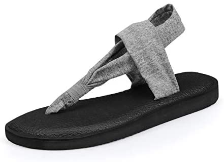 Santiro Womens Flip Flops Comfort Yoga Sling Flat Sandals