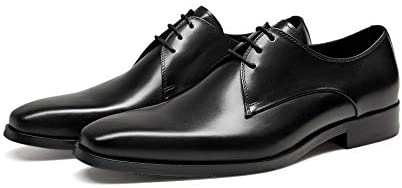 FRASOICUS Men's Dress Shoes Genuine Leather Lace Up Classic Oxford Office Shoes for Men