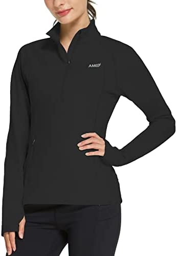 Women's Thermal Fleece Half Zip Running Pullover