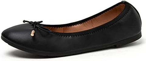katliu Women Comfort Flats Round Toe Ballet Flats Slip on Walking Flat Shoes