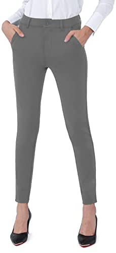 Dress Pants for Women Business Casual Stretch Skinny Work Pants with Pockets