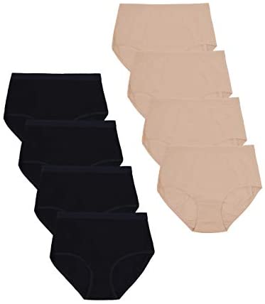 Women's 8-Pack Basic Briefs Cotton Panties Underwear