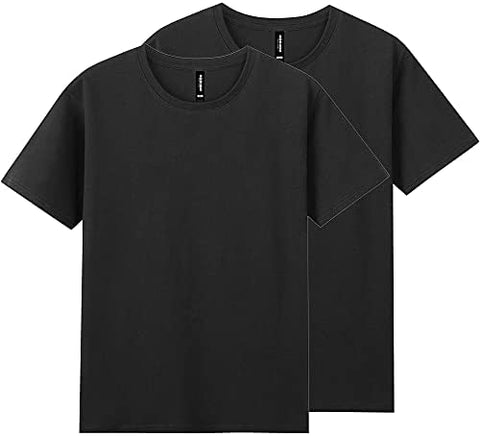 Men's Cotton T Shirt 2-Pack - Short Sleeve Fashion Shirts