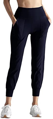 Womens High Waisted Joggers with Pockets Tummy Control Yoga Pants Athletic Workout Running Pants