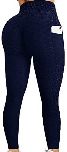 Karlywindow Women's Butt Lifting Legging High Waist Yoga Pants Capri Tummy Control Scrunch Booty Legging Tights