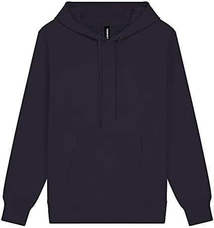 Men's Fleece Ultimate Pullover Hoodies - Heavyweight Cotton Plain Hooded Sweatshirt Blank Essentials Hoodie for Men