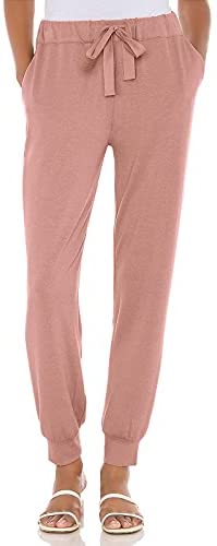 Womens Joggers Drawstring Yoga Pants Active Sweatpants Workout Clothes Comfy Lounge Pajamas Pants with Pockets
