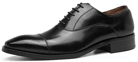 DOLCARA Men’s Dress Shoes Oxford lace up Formal Leather Shoes for Men