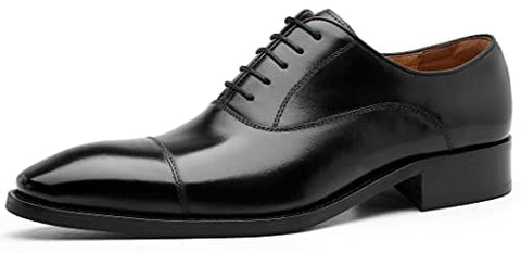 DOLCARA Men’s Dress Shoes Oxford lace up Formal Leather Shoes for Men
