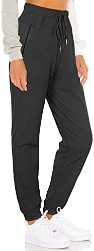 Joggers for Women Active Sweatpants Comfy Lounge Pants Workout Yoga Pants with Zipper Pockets