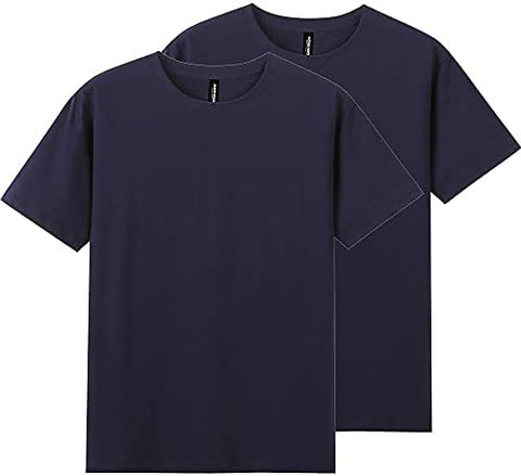 Men's Cotton T Shirt 2-Pack - Short Sleeve Fashion Shirts