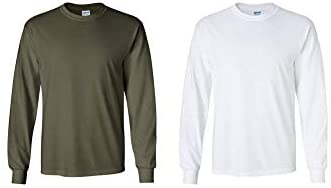 Gildan Heavy Cotton 100% Cotton Long Sleeve T-Shirt.