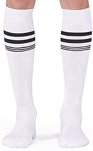 CS CELERSPORT 2 Pack Soccer Socks for Youth Kids, Men and Women Athletic Baseball Softball Football Socks