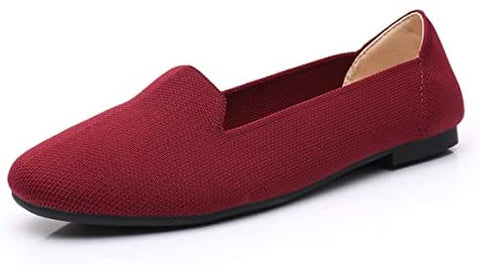 VenusCelia Women's Nimble Knit Flat Shoe