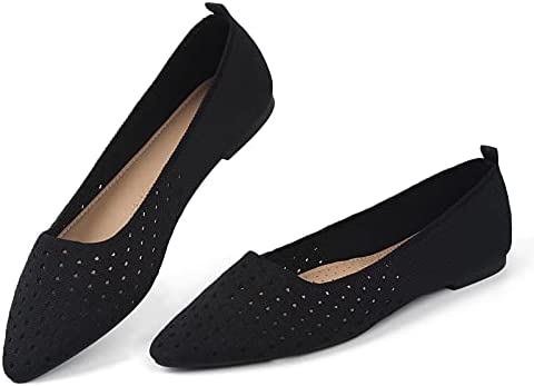 Samilor Loafers for Women Breathable Mesh Flats Shoes Women Slip On Round Toe Loafers for Women Comfortable Low Wedge Casual Shoes