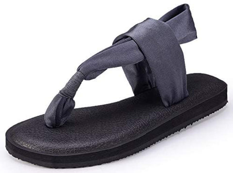 Santiro Womens Flip Flops Comfort Yoga Sling Flat Sandals