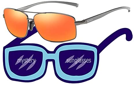ELITERA Rectangular Polarized Sunglasses For Men Women UV Protection for Fishing Driving with Sunglasses Case