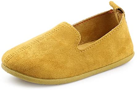 UNI Angel Toddler Loafers Little Kid Girl's Boy's Suede Slip-on Loafers Casual Comfort Flat Shoes