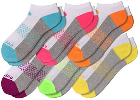 Womens Ankle Socks 6 Pairs Running Athletic Cushioned Sole Socks With Tab