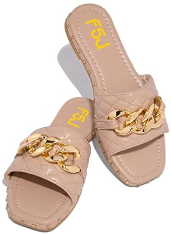 Women Sexy Square Open Toe Comfortable Flat