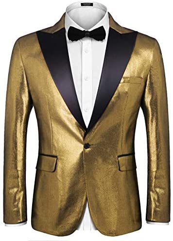 Men’s Fashion Suit Jacket Blazer Weddings Prom Party Dinner Tuxedo