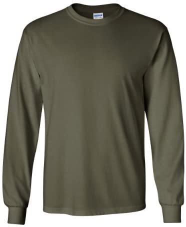 Gildan Big Men's Cotton Long Sleeve T-Shirt