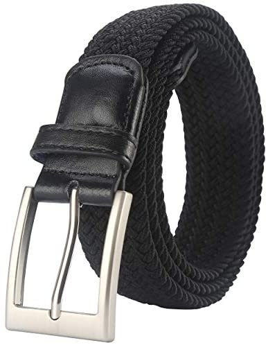 Lavemi Mens Belt, Stretch Elastic Casual Woven Sport Golf Braided Belts for Men,Gift Box