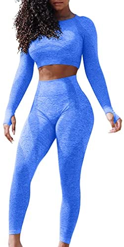 Women's Seamless Yoga 2 Piece Workout Outfits