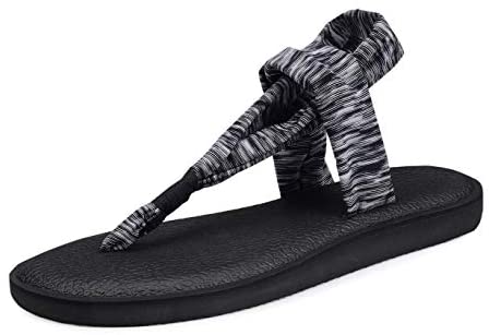 Santiro Womens Flip Flops Comfort Yoga Sling Flat Sandals