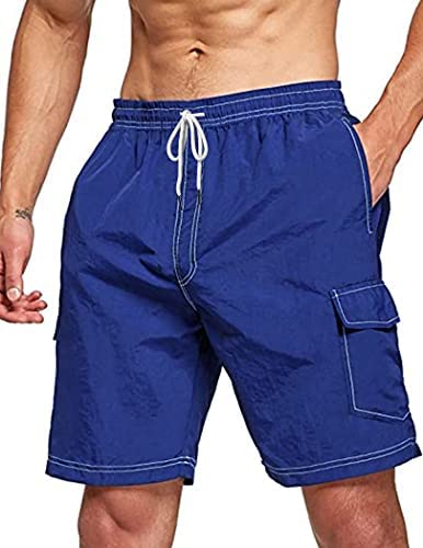 Men Swim Trunks Boardshorts Quick Dry Beach Bathing Suits Shorts Swimwear