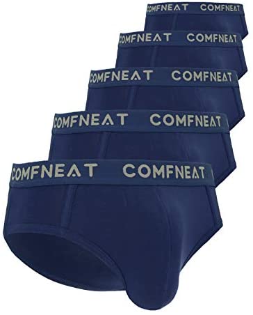 Men's 5-Pack Briefs Bamboo Rayon Stretchy Ultra Soft Comfy Underwear